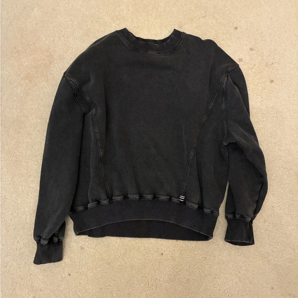 BDG Charcoal Ribbed Crewneck